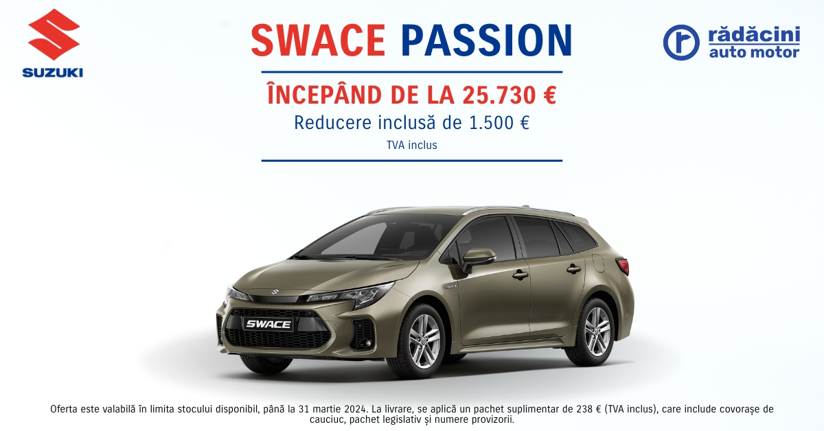 Confort Hybrid și Eleganță – Suzuki Swace Passion Te Așteaptă ...
